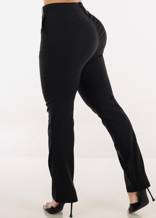 Butt lift Super High Waist Black Stretchy Bootcut Dress Pants