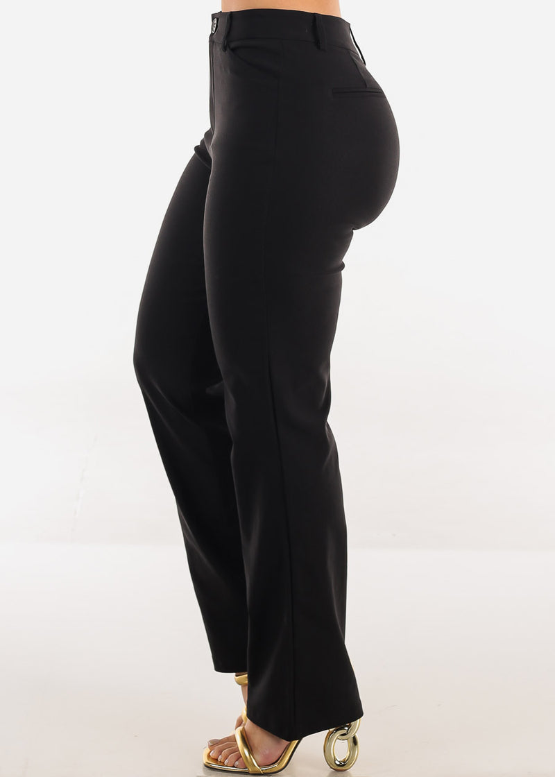 Butt lift Super High Waist Stretch Bootcut Dress Pants Black
