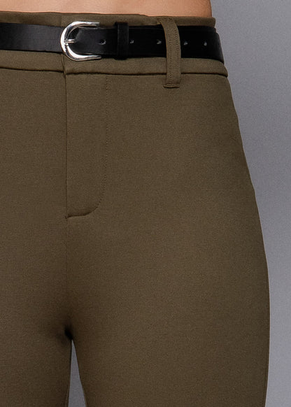 Butt Lift Stretch Bootcut Dress Pants Olive
