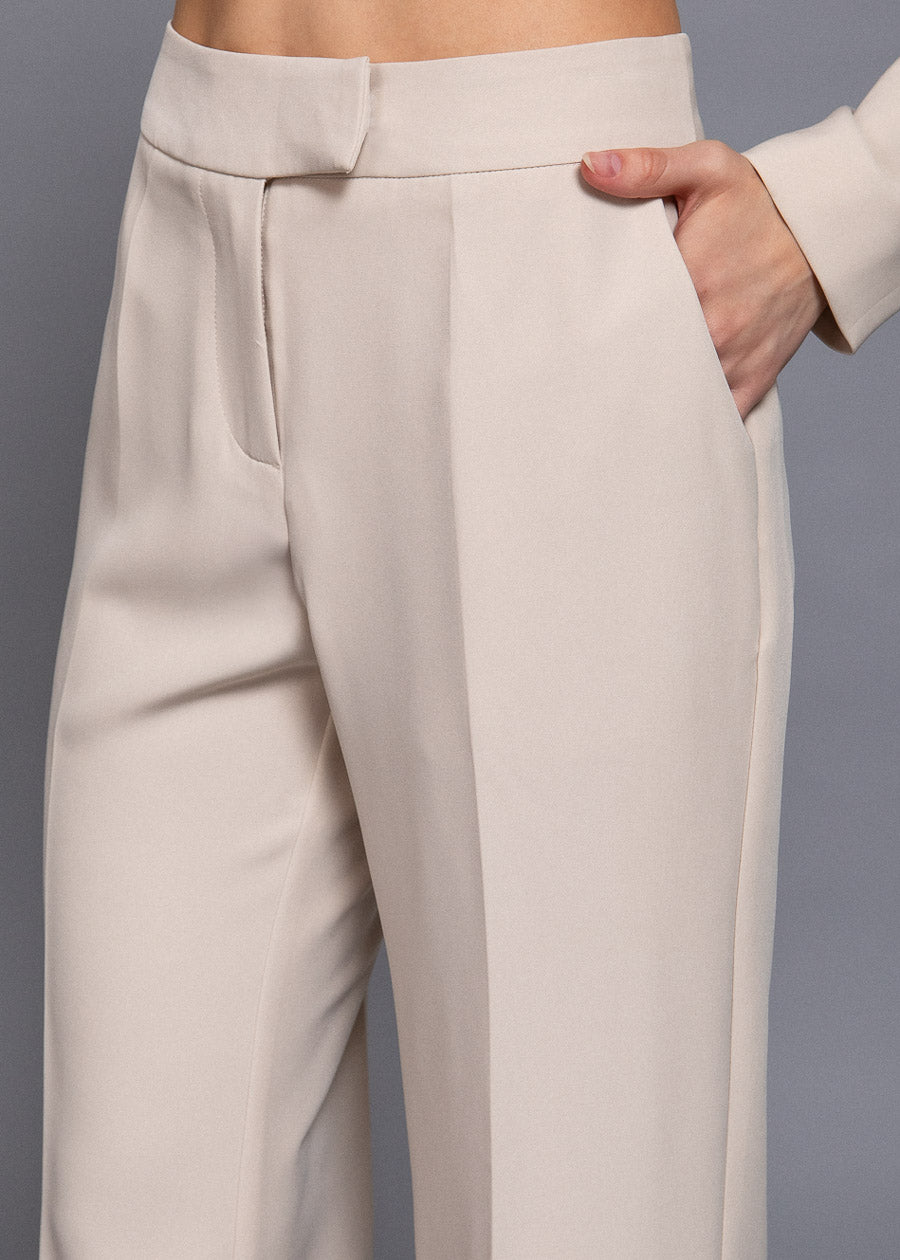 Butt Lift High Waisted Bootcut Dress Pants Beige