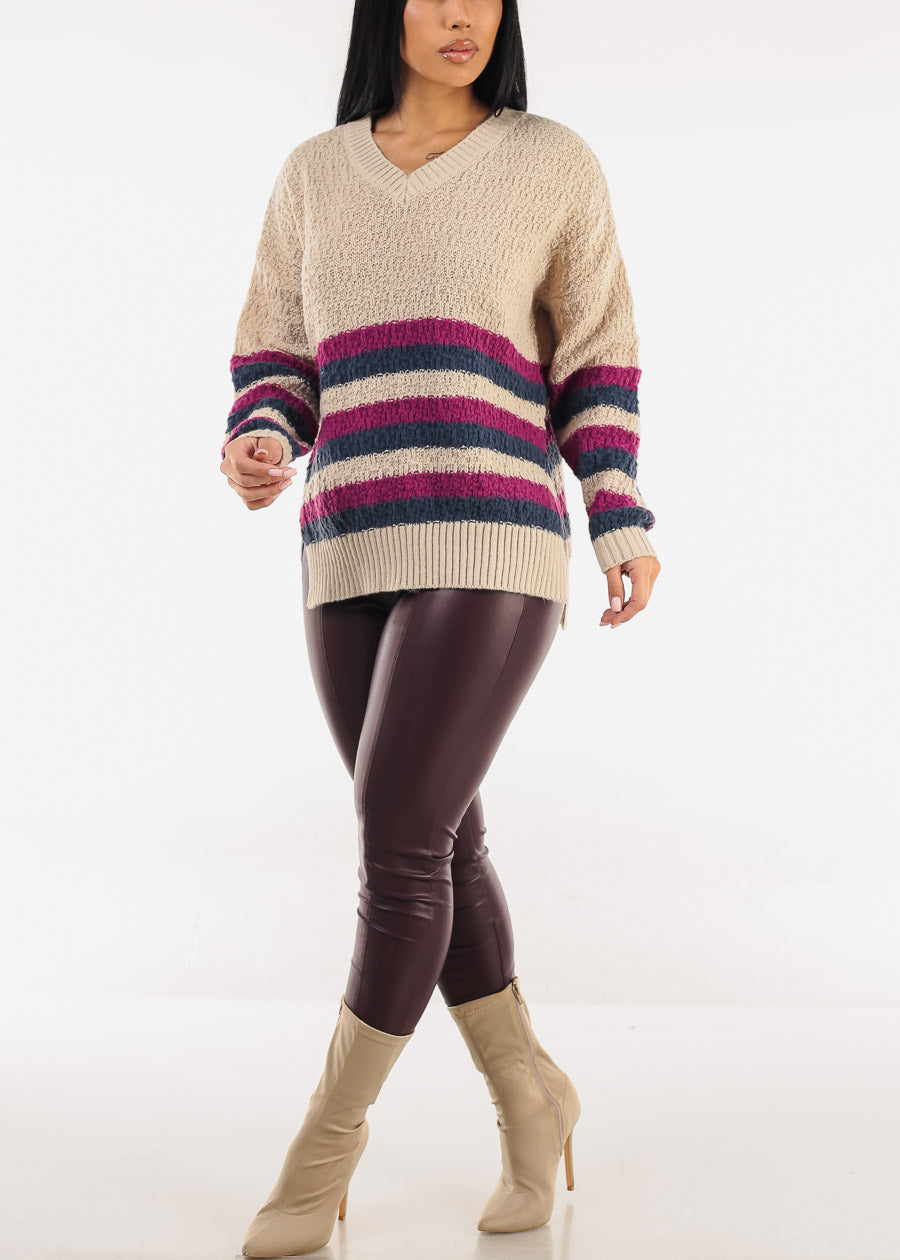 Butt Lift Vegan Leather Super High Waist Skinny Pants Burgundy