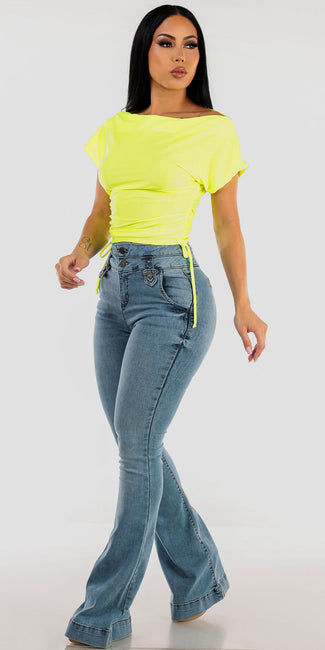 Butt Lift Flared Bootcut Outfit