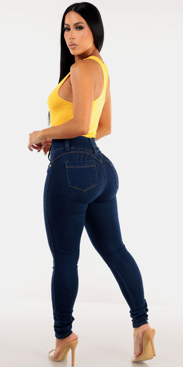 Racerback Butt Lift Denim Outfit