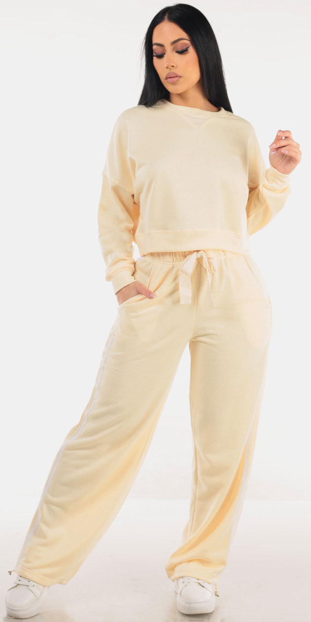 Terry Sweatshirt & Pants Set