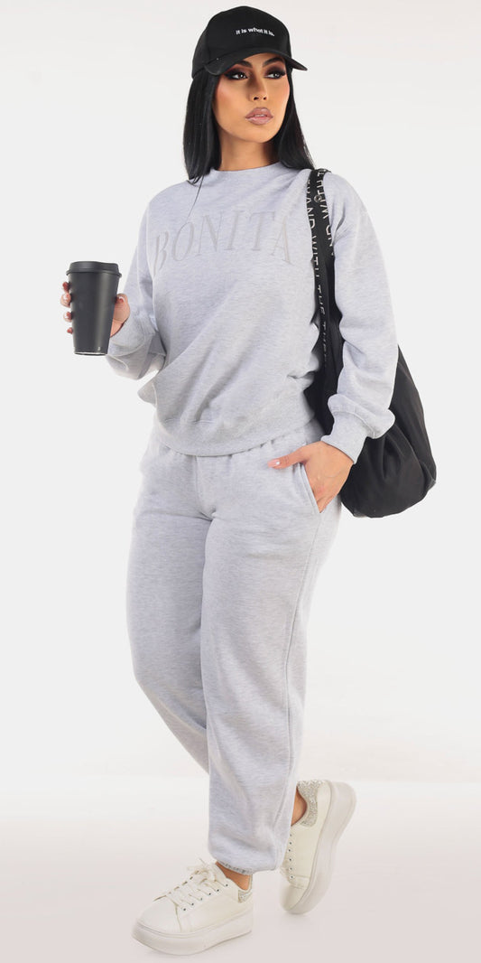 Grey Bonita Fleece Combo