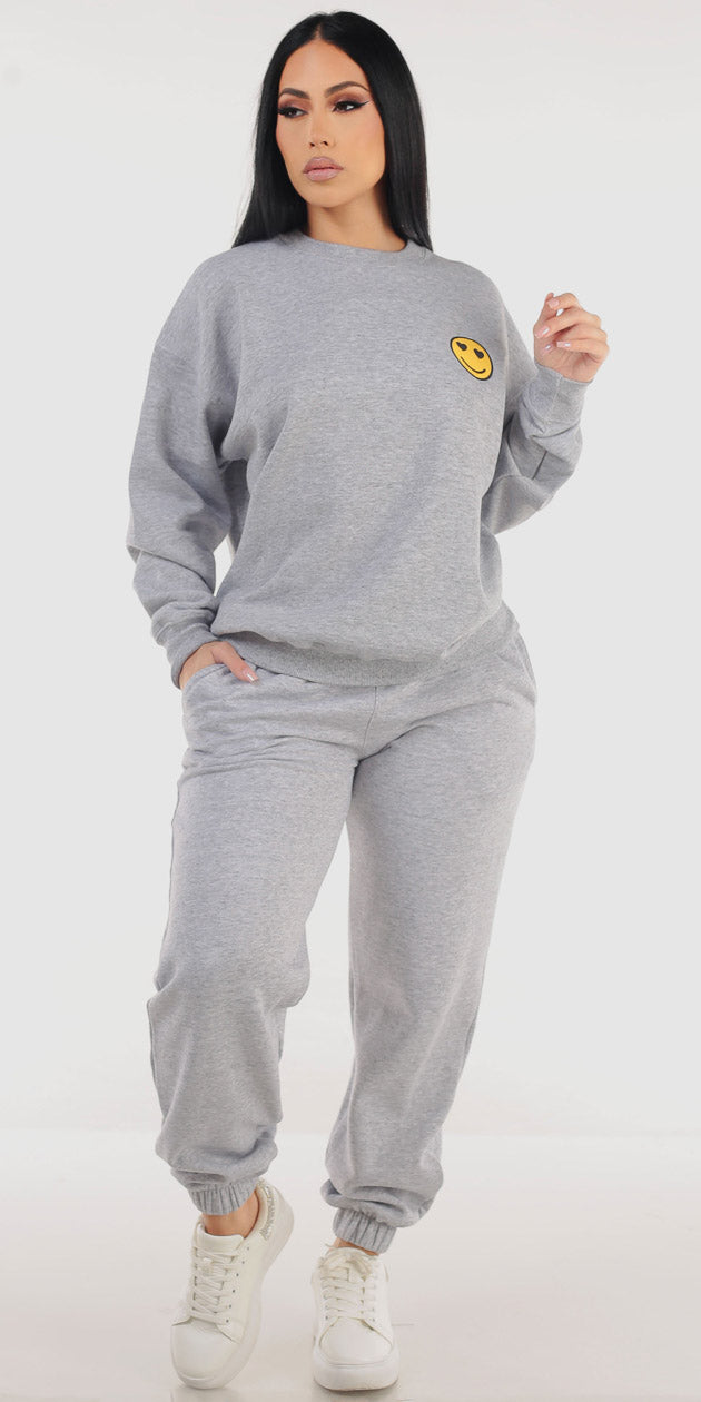 Grey Fleece Jogger Combo