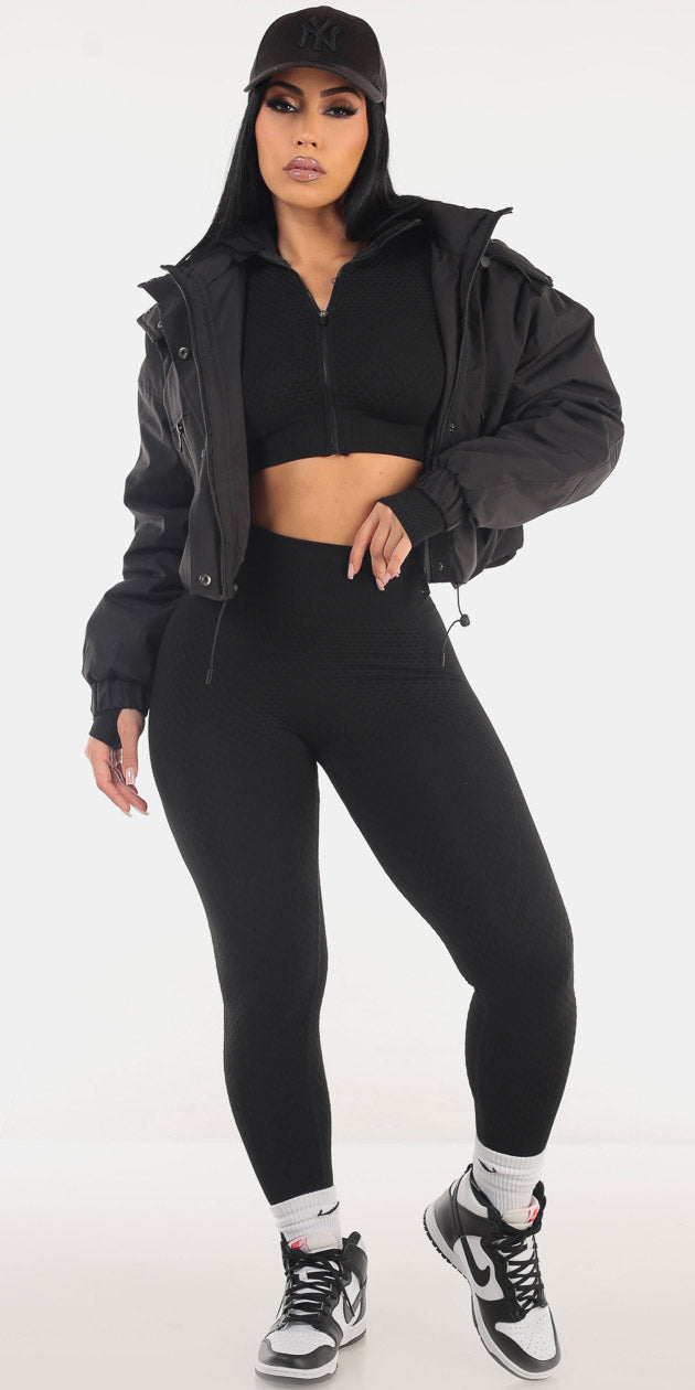 Puffer Black Activewear Trio