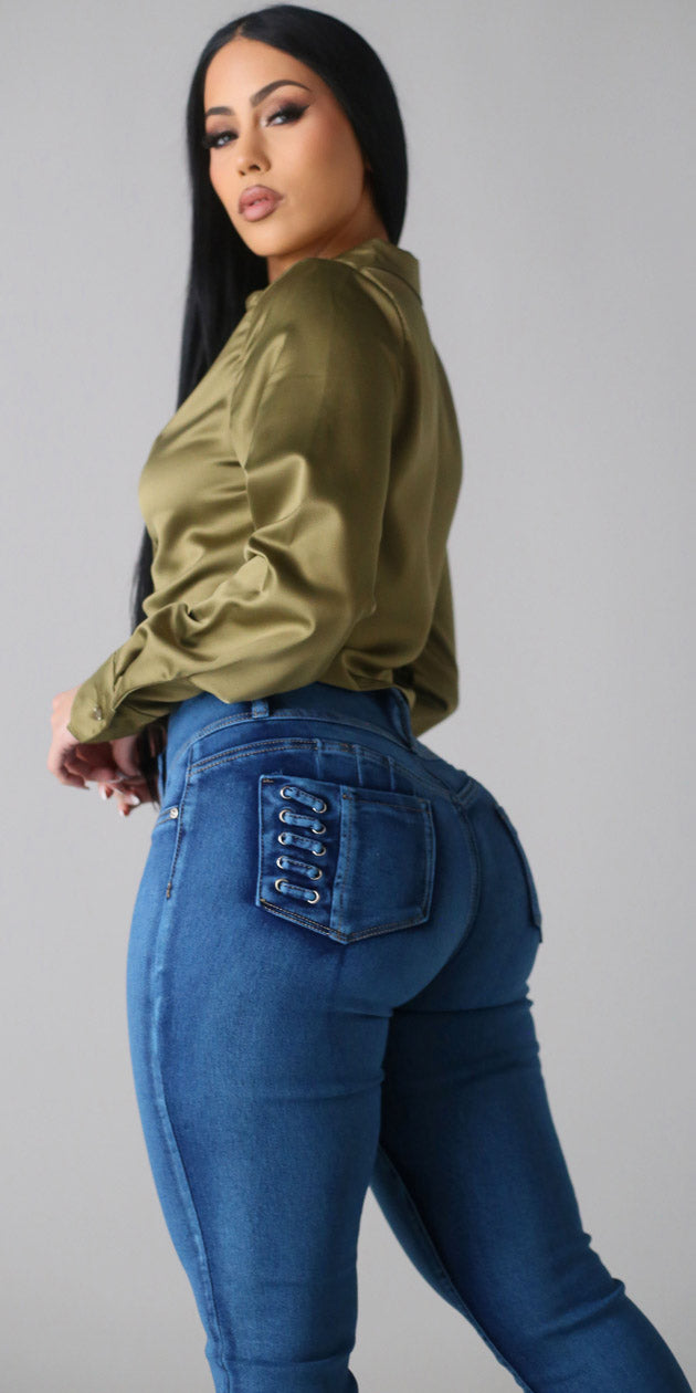 Satin Butt Lift Bootcut Combo