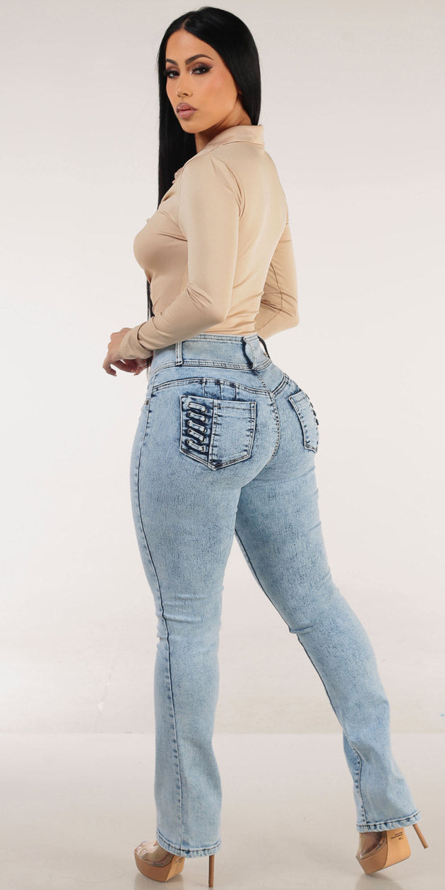 Ruched Butt Lift Bootcut Combo