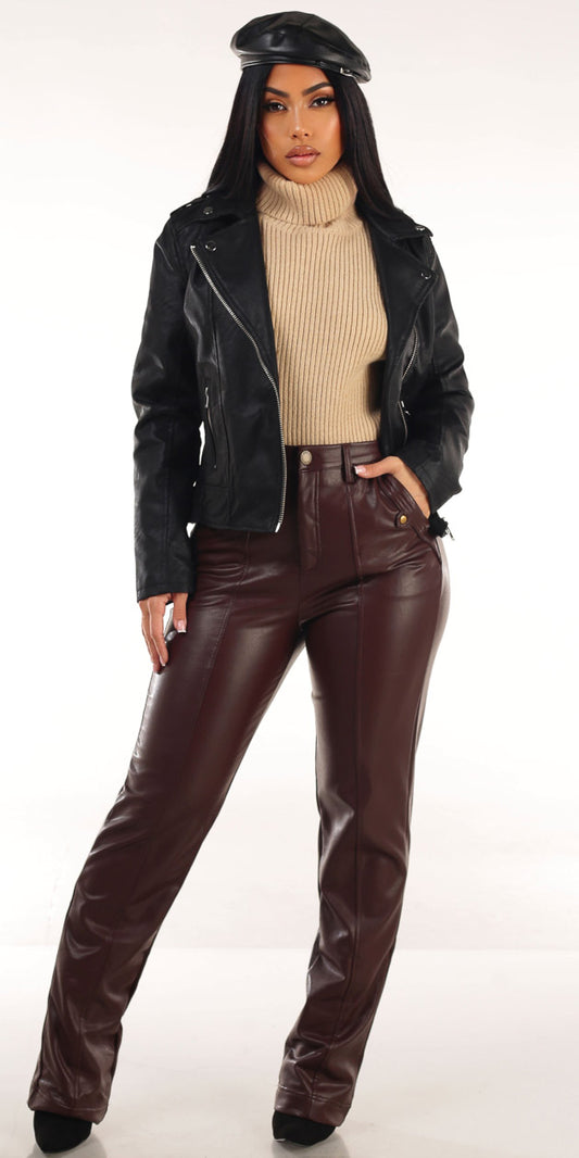 Knit Vegan Leather Trio