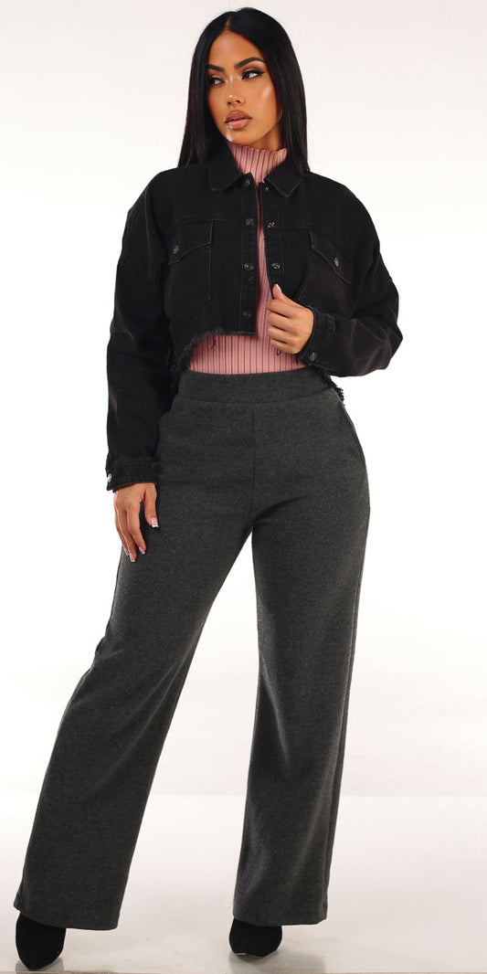 Denim Pink Butt Lift Pants Trio