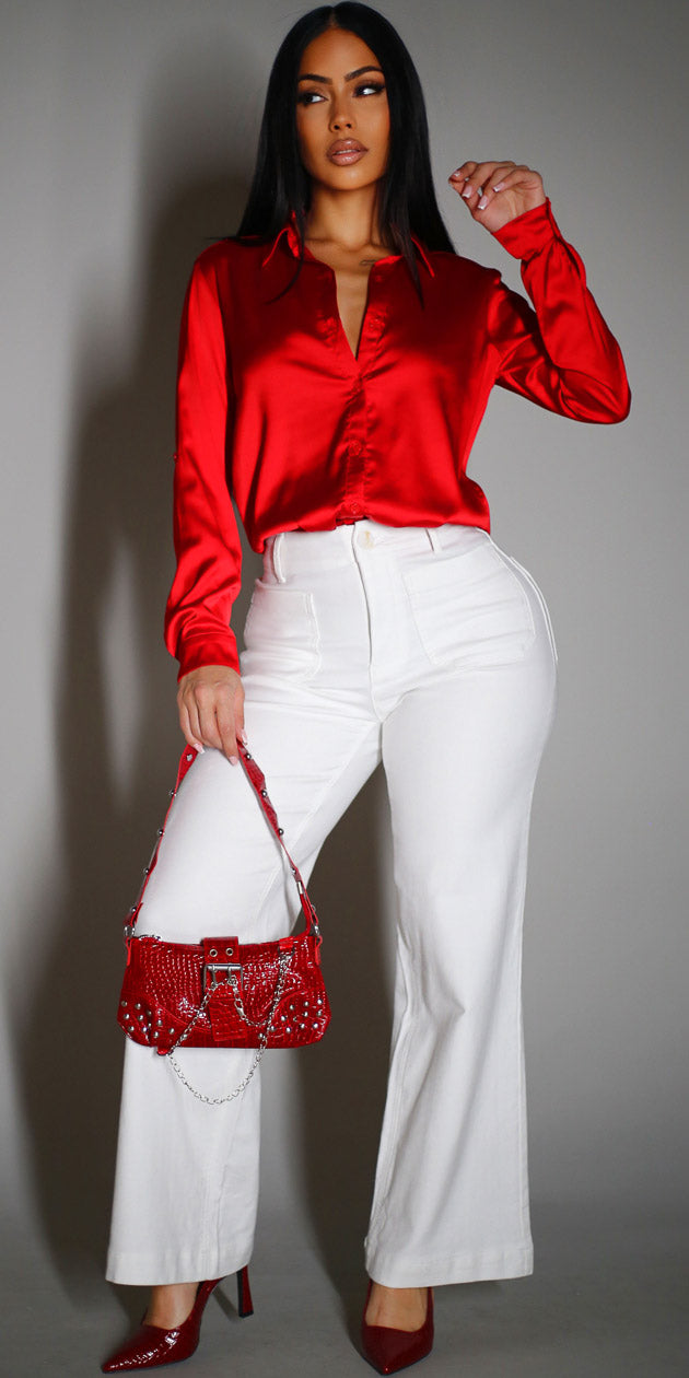 Satin Butt Lift Pants Combo