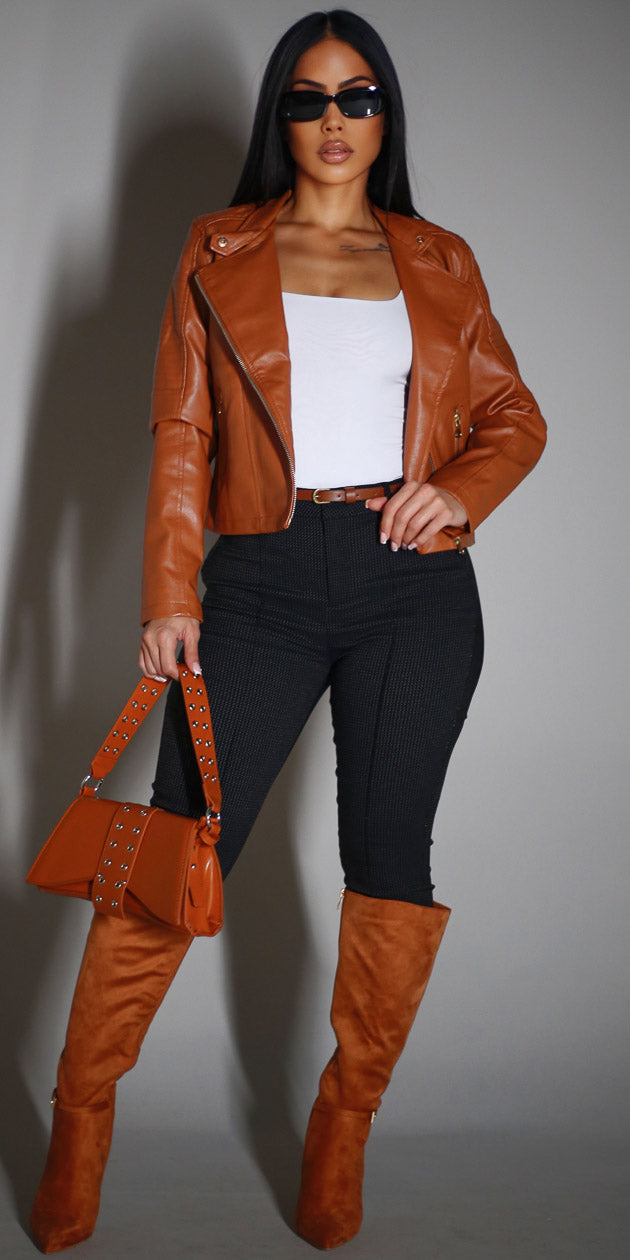 Pleather White Levantacola Pants Trio