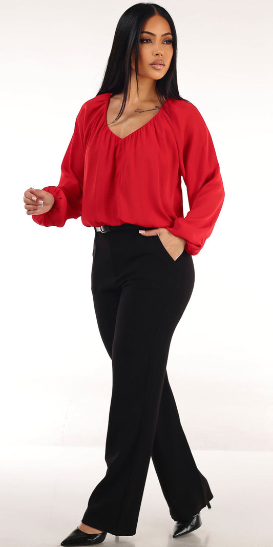 Red Levantacola Pants Combo