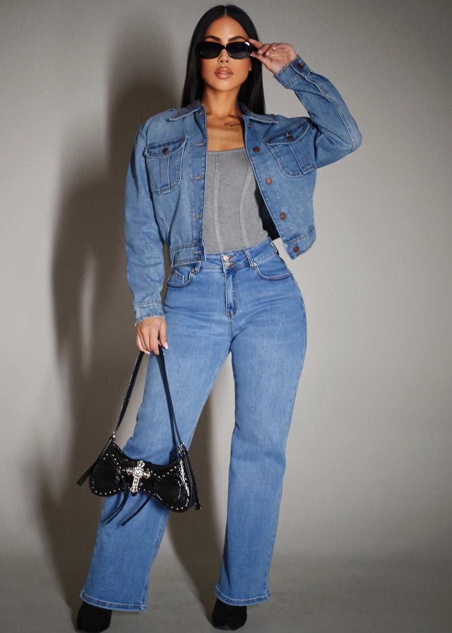 Denim Grey Butt Lift Jeans Trio