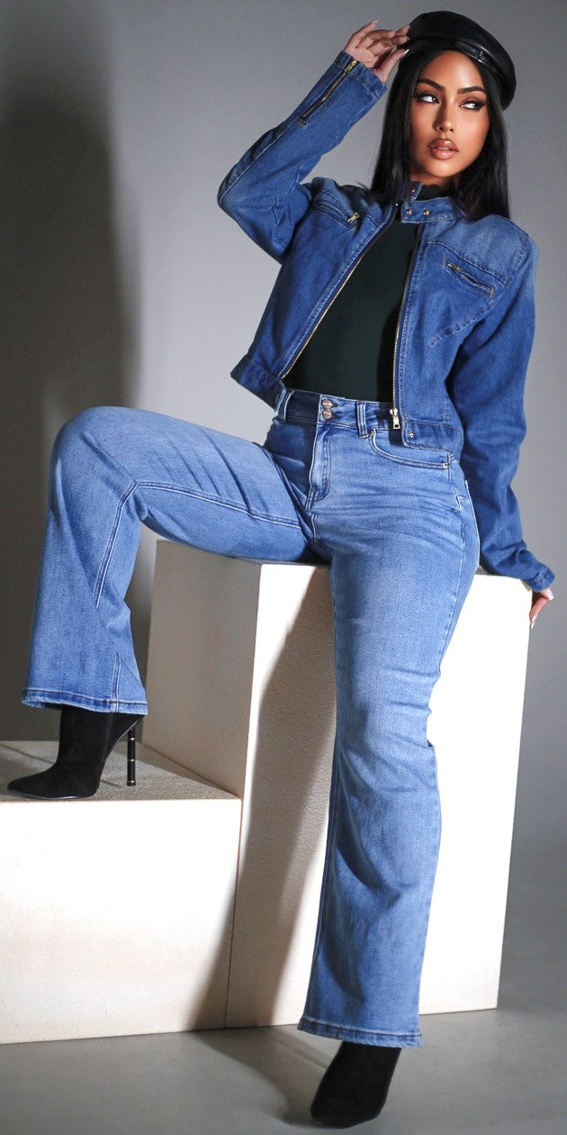 Denim Knit Levantacola Jeans Trio