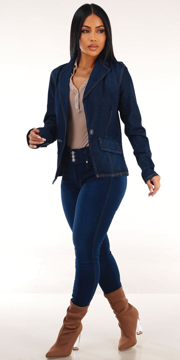 Denim Beige Levantacola Skinnies Trio