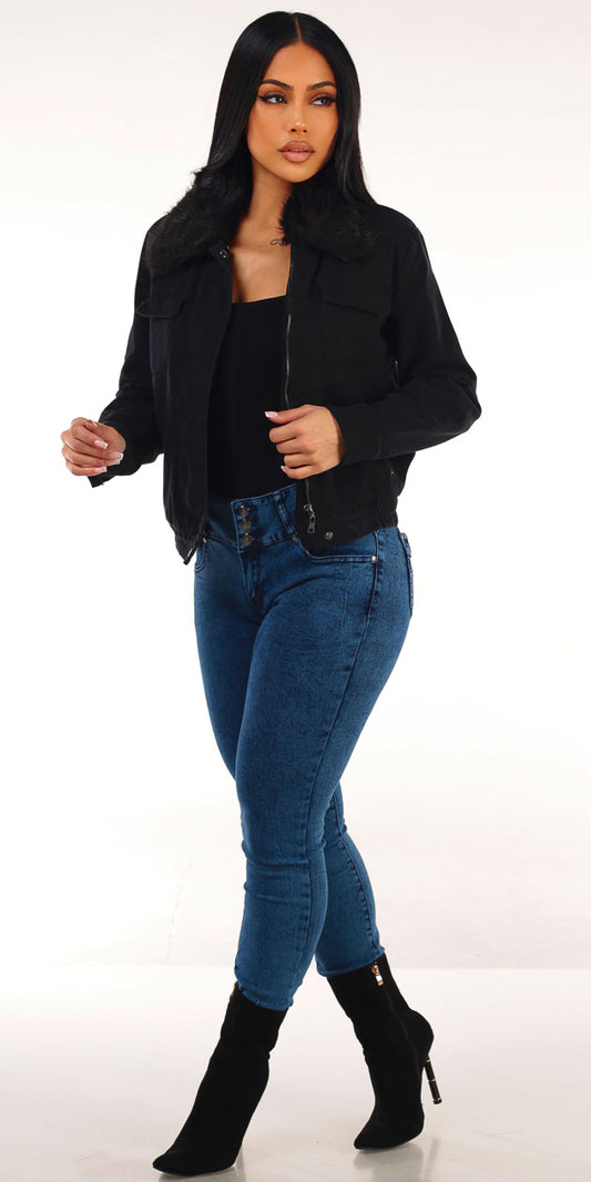 Cotton Black Levantacola Skinnies Trio