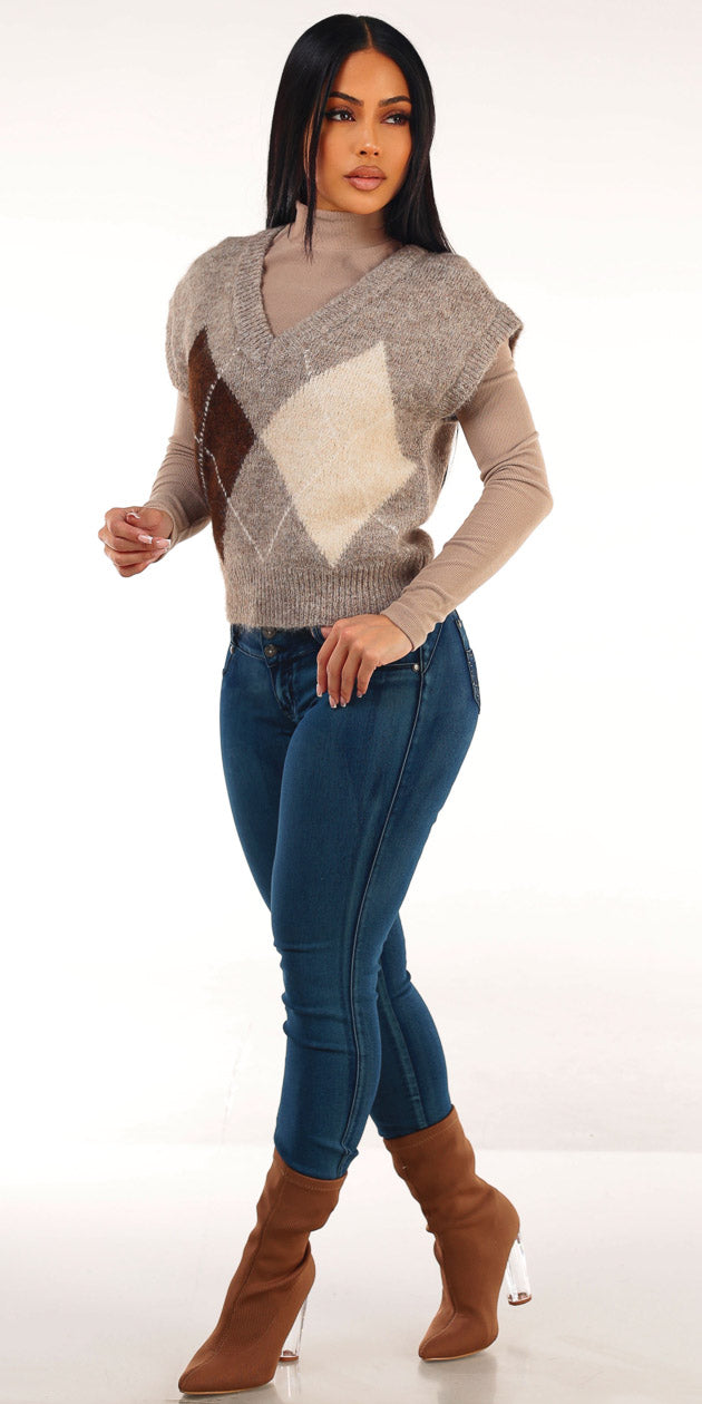 Knit Beige Levantacola Skinnies Trio