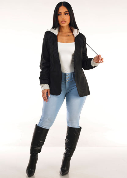 MX JEANS Butt Lifting Light Blue Braided Pocket Skinny Jeans