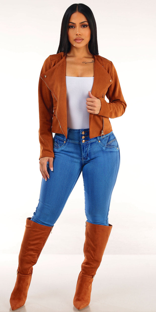 Camel White Levantacola Denim Trio