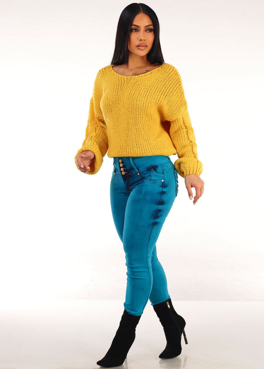 MX JEANS Butt Lift Chain Pocket Design Jeans