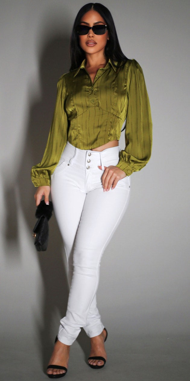 Olive Levantacola Denim Look