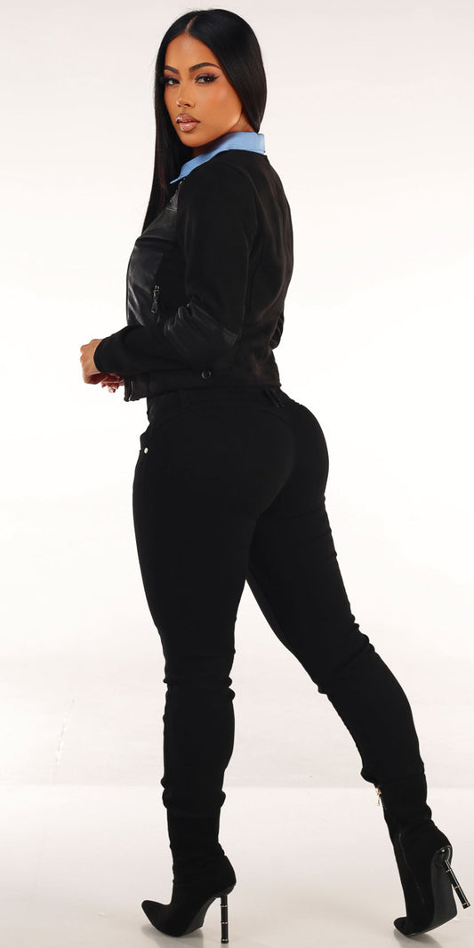 Suede Blue Levantacola Denim Trio