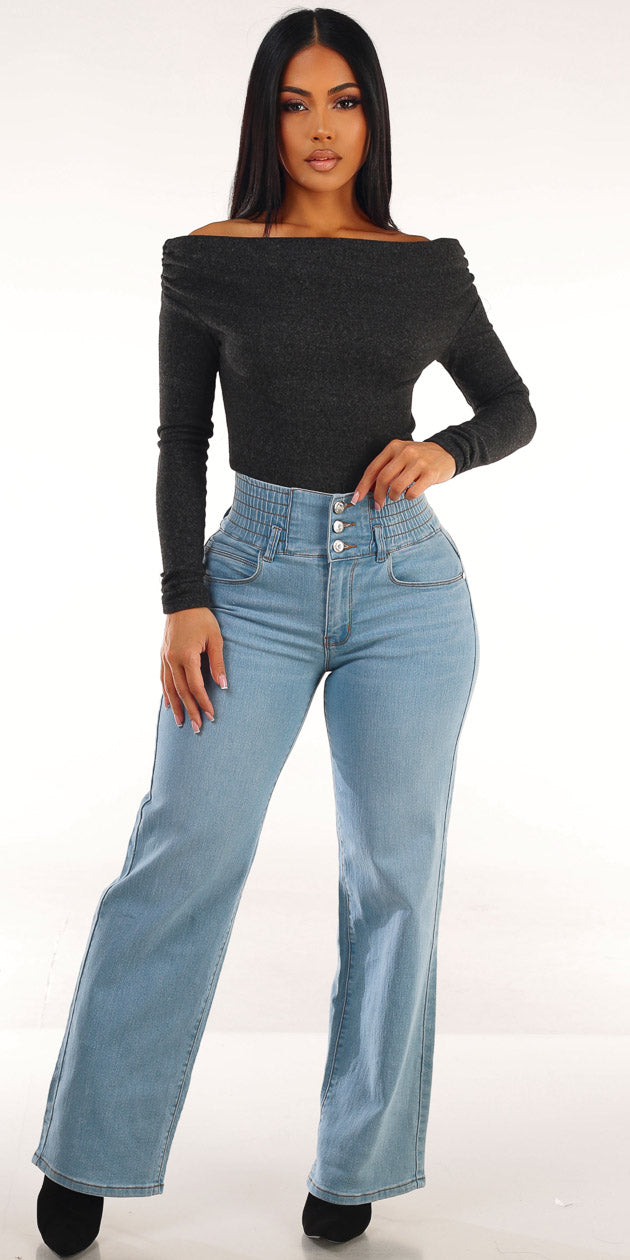 Black Butt Lift Denim Combo