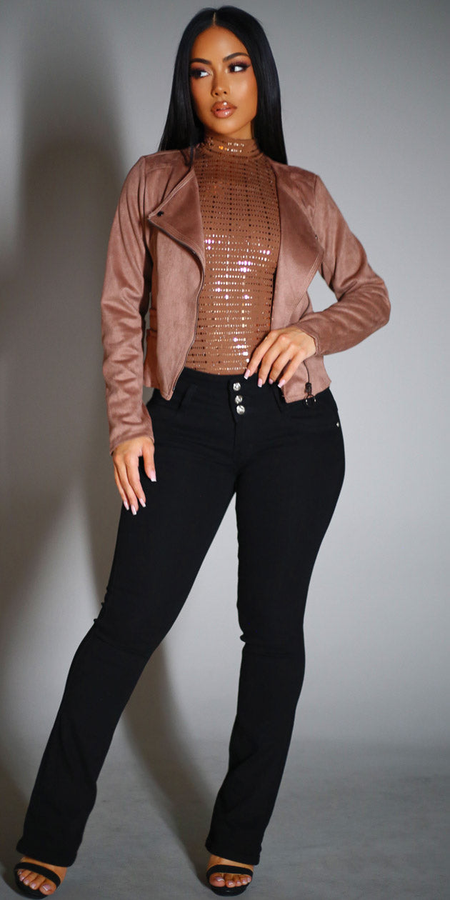 Suede Mocha Levantacola Denim Trio