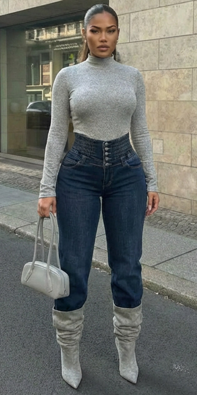 Grey Levantacola Denim Look