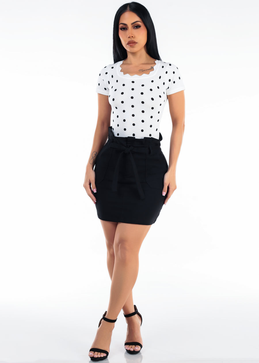 Polka Dot Skirt Combo