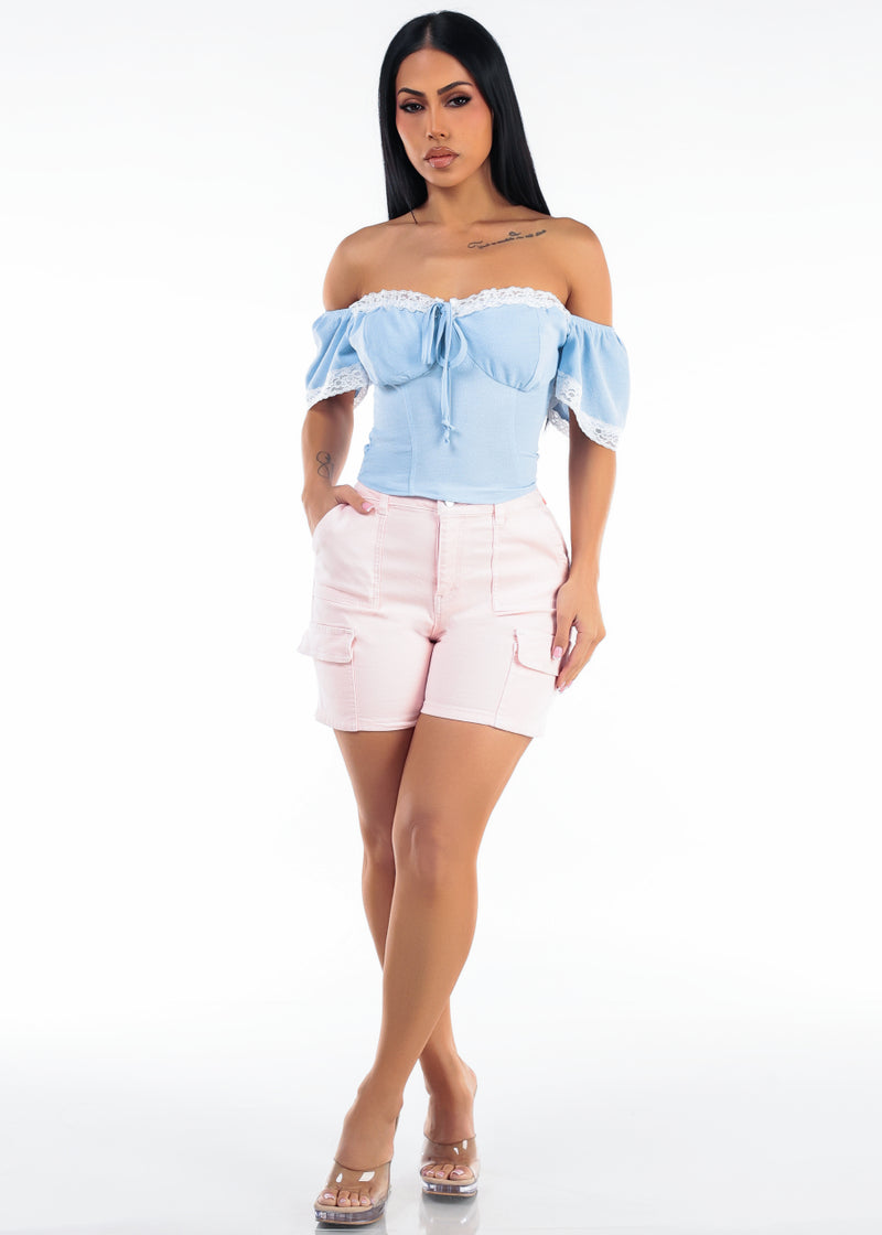 Blue Levantacola Shorts Combo