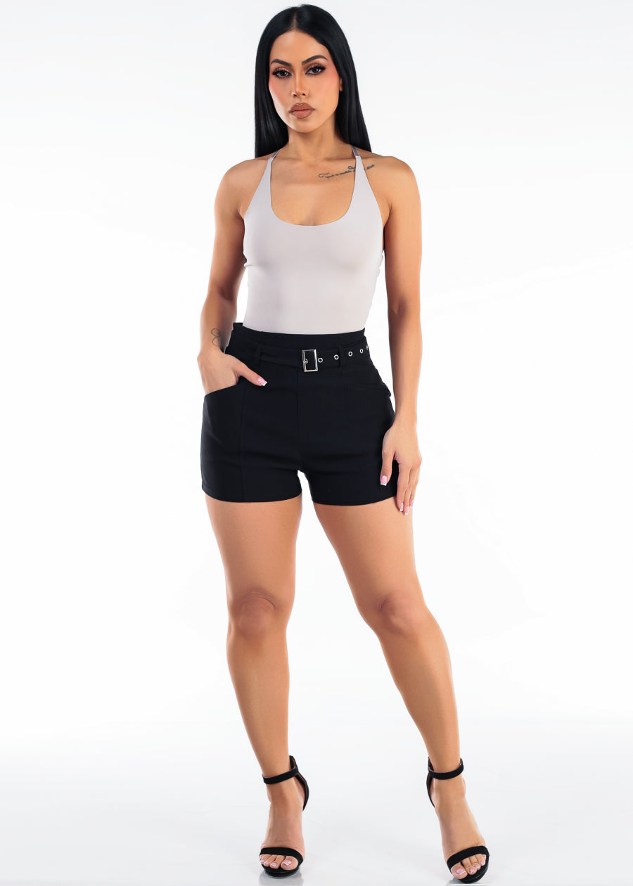 Sleeveless Butt Lift Shorts Set