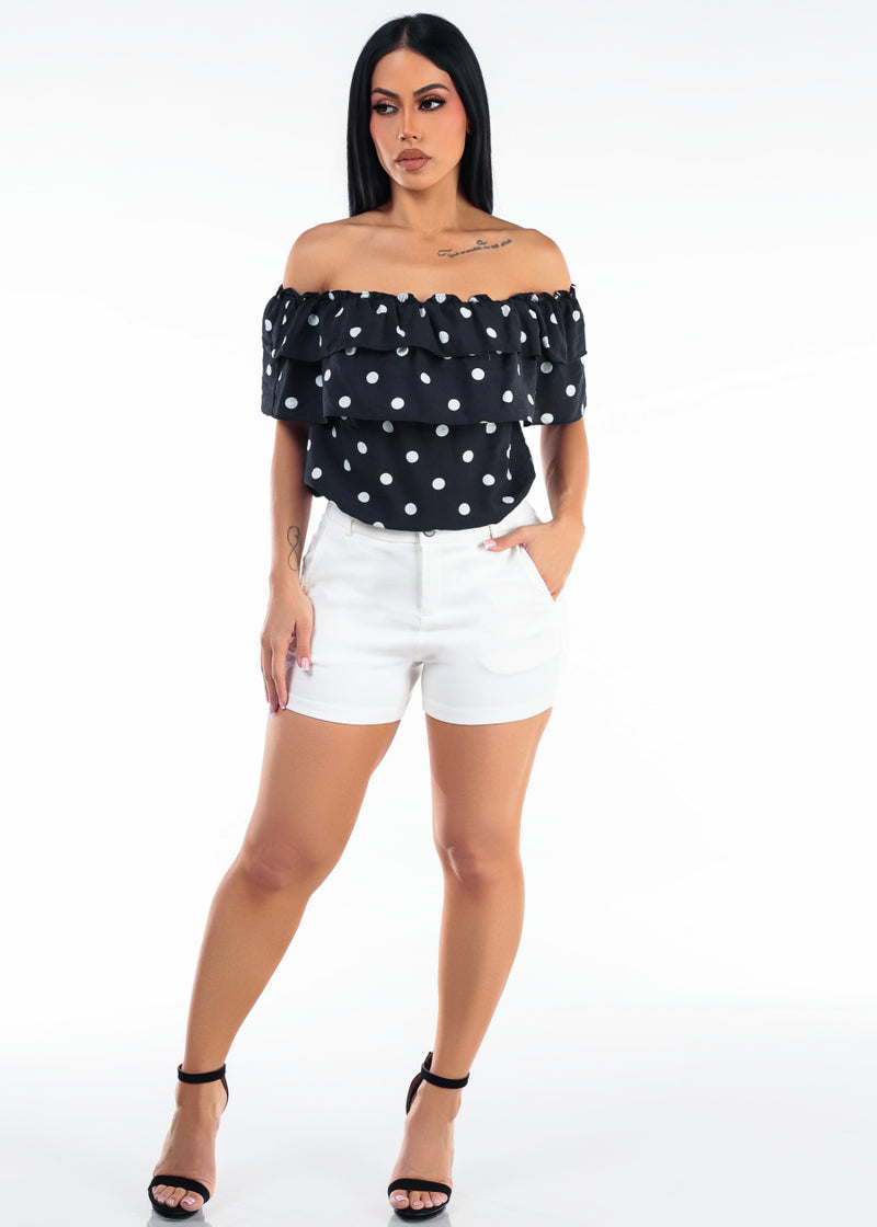 Polka Dot Butt Lift Shorts Look