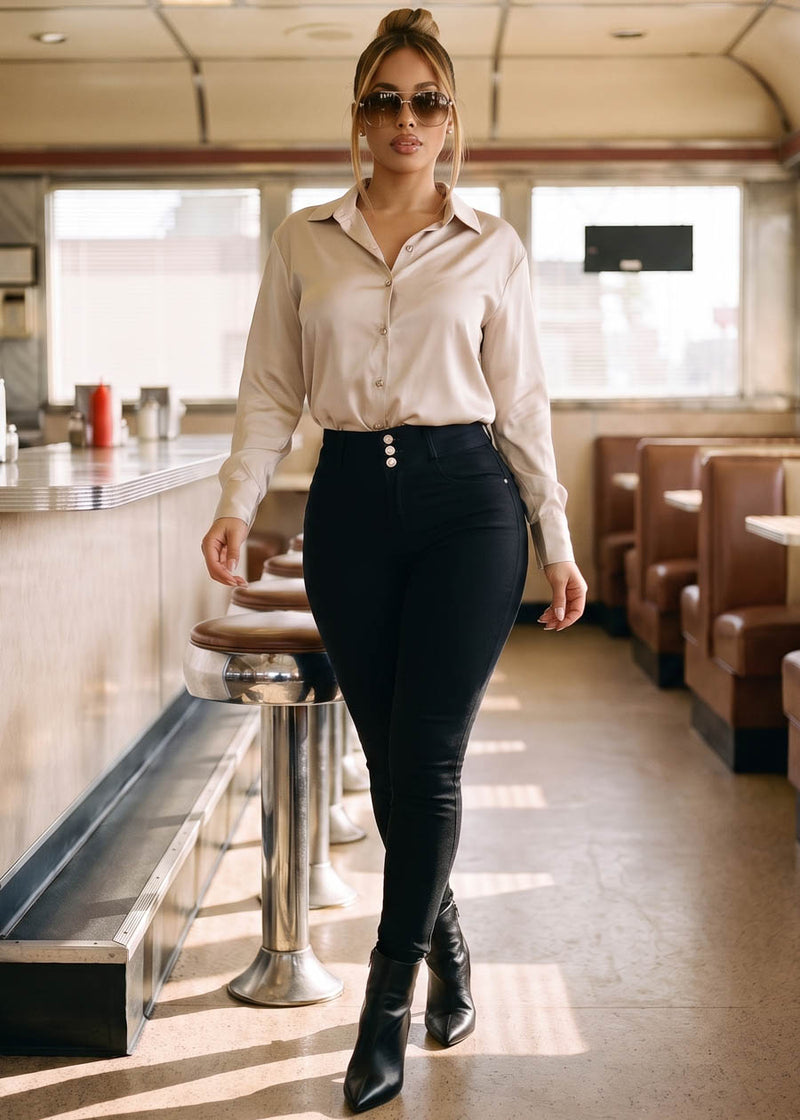Champagne Levantacola Pants Set