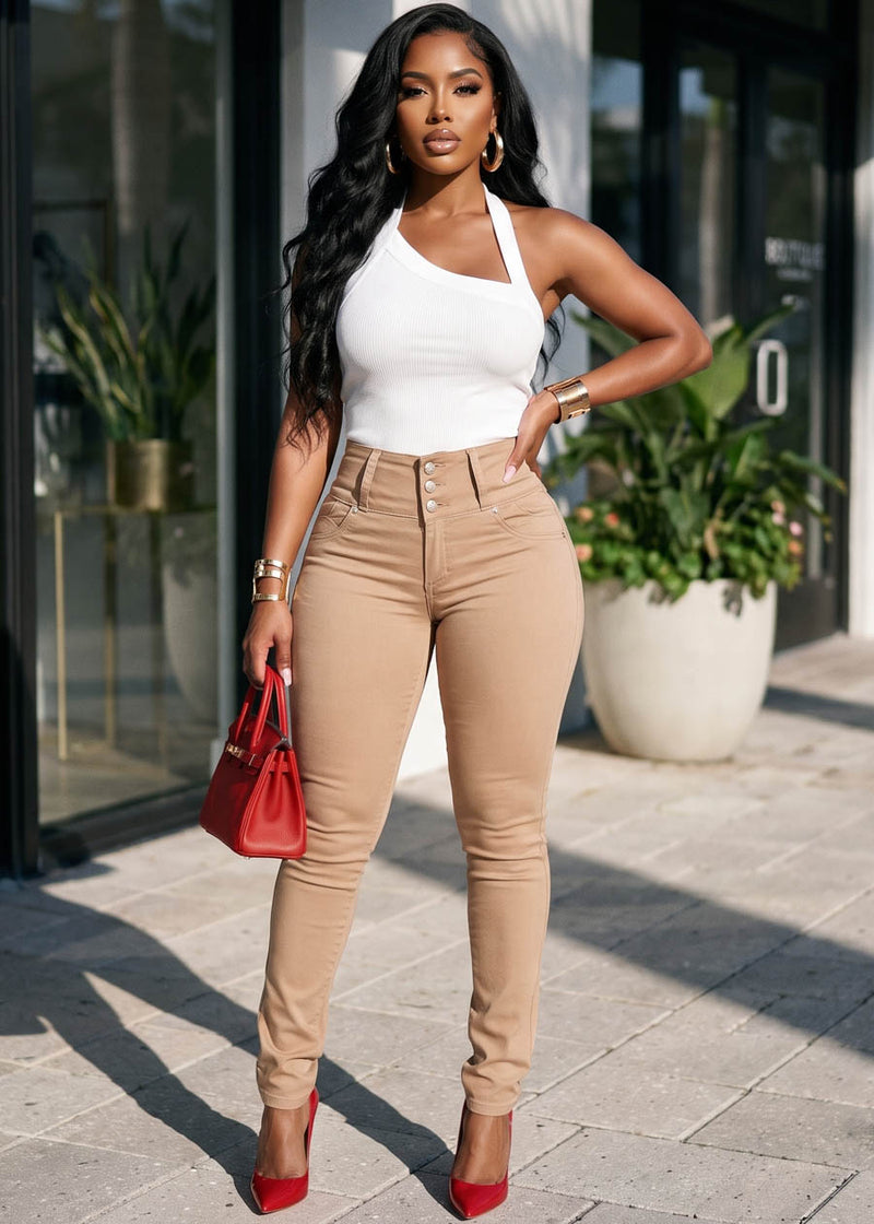 White Levantacola Denim Look