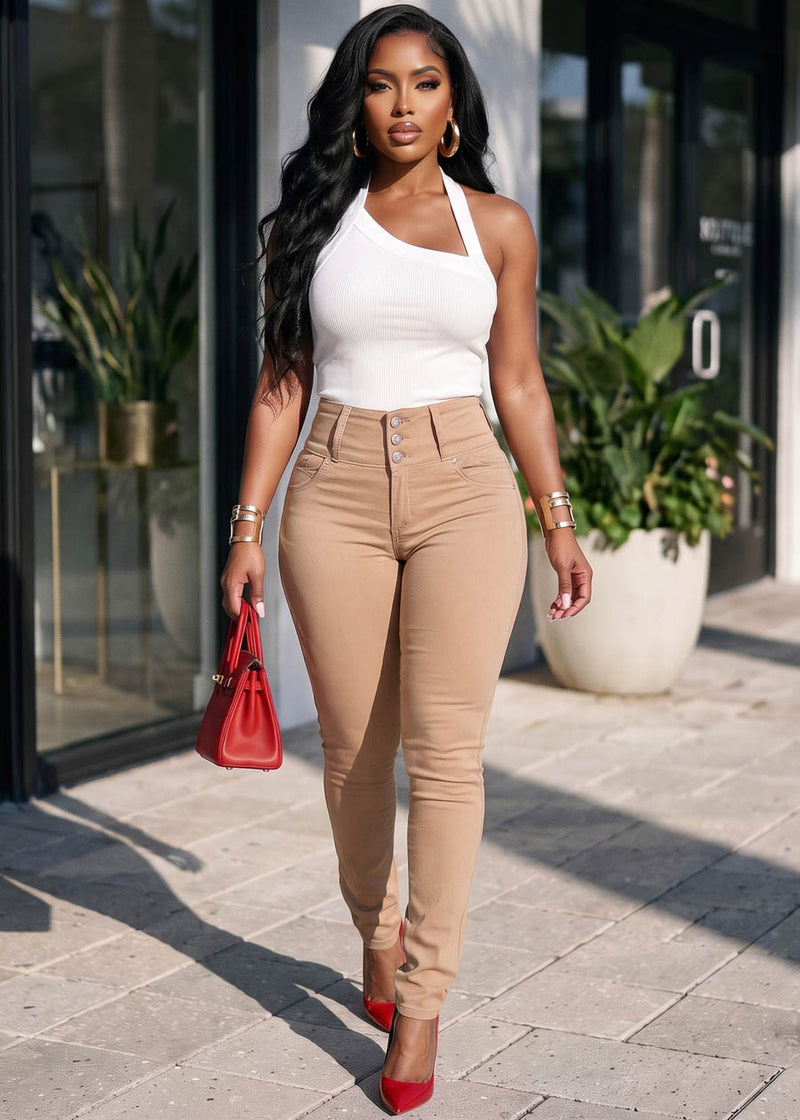 White Levantacola Denim Look