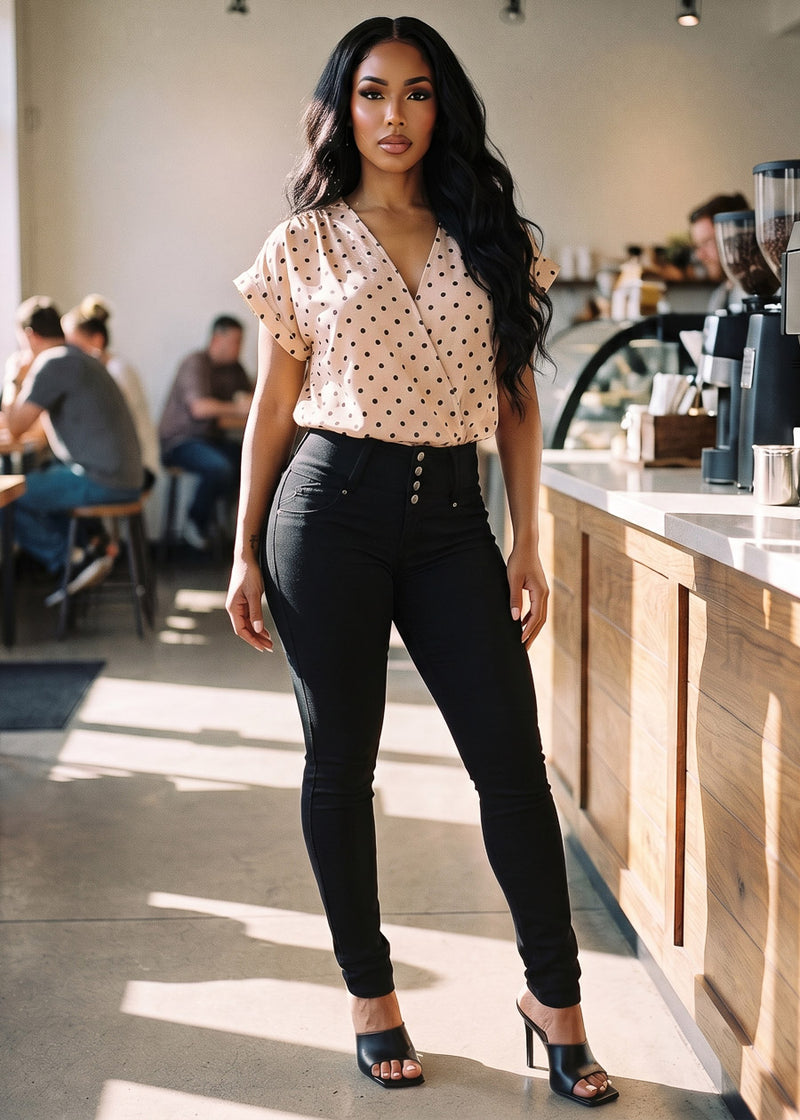 Polka Dot Butt Lift Skinnies Combo