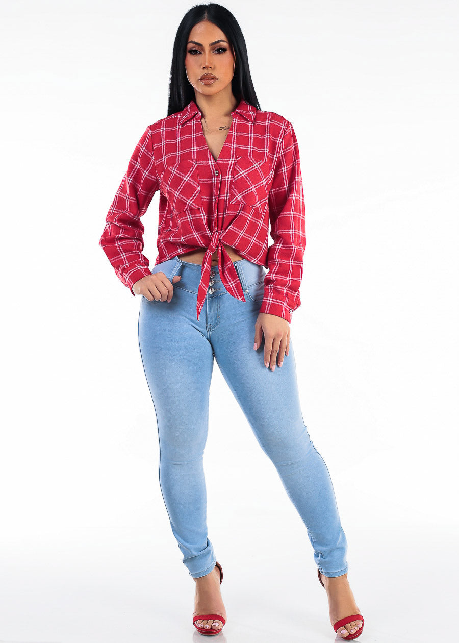 Plaid Levantacola Skinnies Set