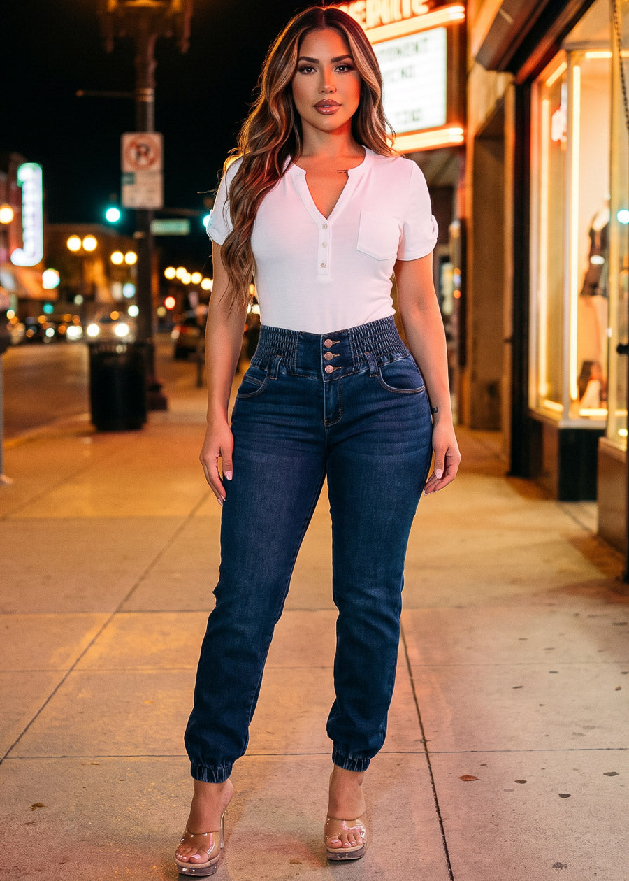 Ivory Butt Lift Joggers Outfit
