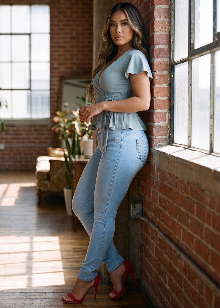 Sage Levantacola Skinnies Outfit