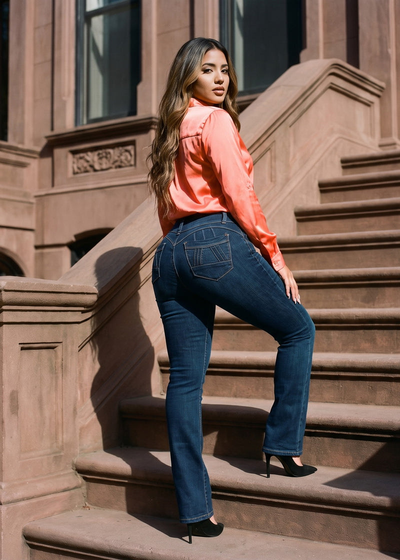Satin Levantacola Bootcut Denim Set