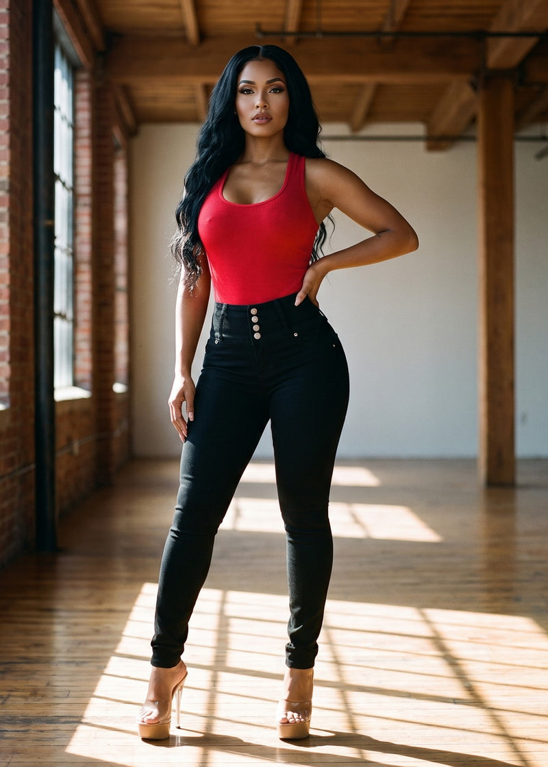 Red Butt Lift Skinnies Combo