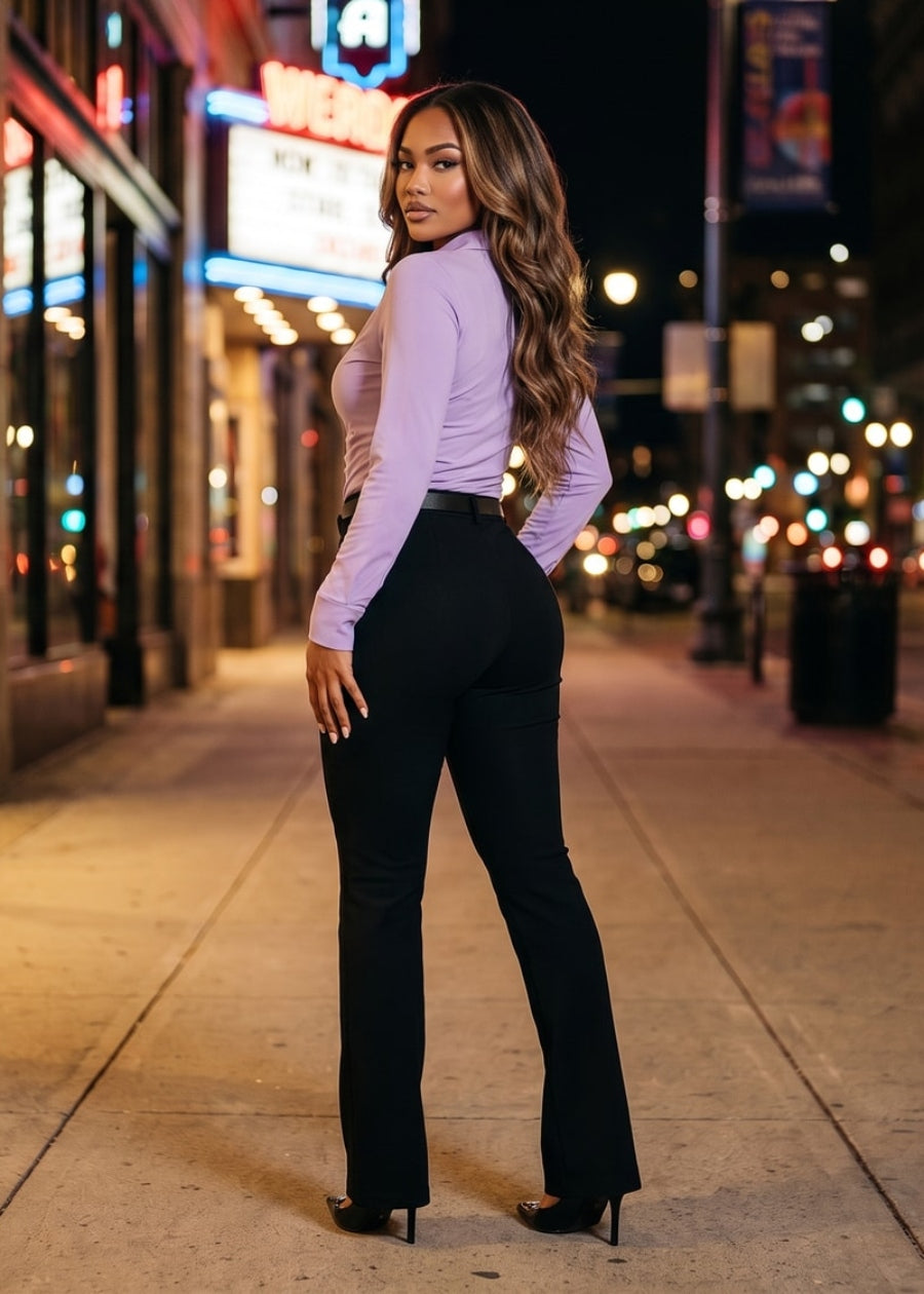Lilac Black Dress Pants Combo, view 2 of 3