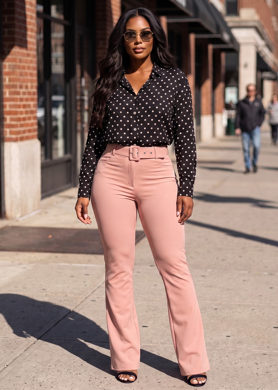 Polka Dot Levantacola Pants Look, view 2 of 3