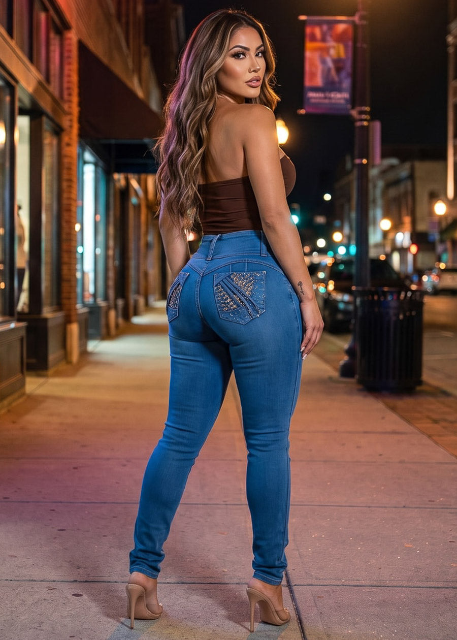 Strapless Levantacola Skinnies Set