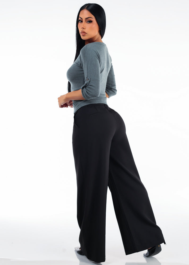 Olive Levantacola Wide Pants Set