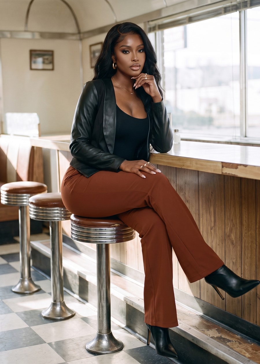 Vegan Leather Levantacola Pants Trio, view 3 of 3