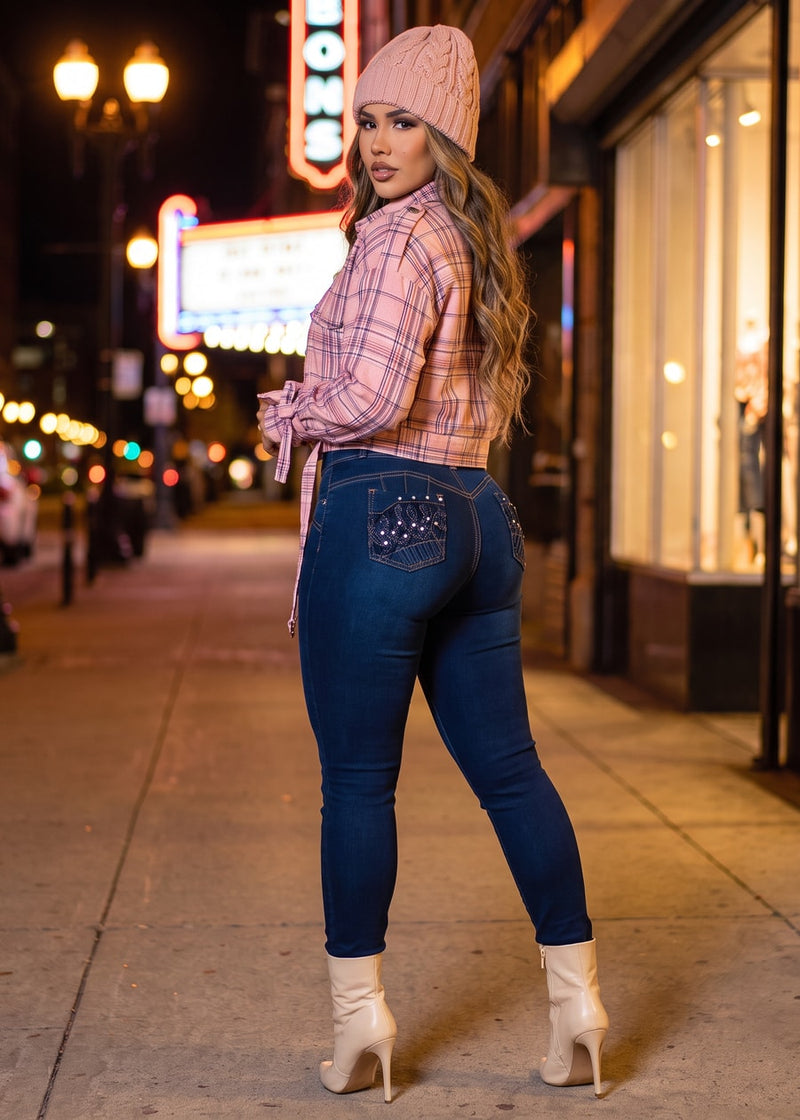 Plaid White Levantacola Skinnies Trio